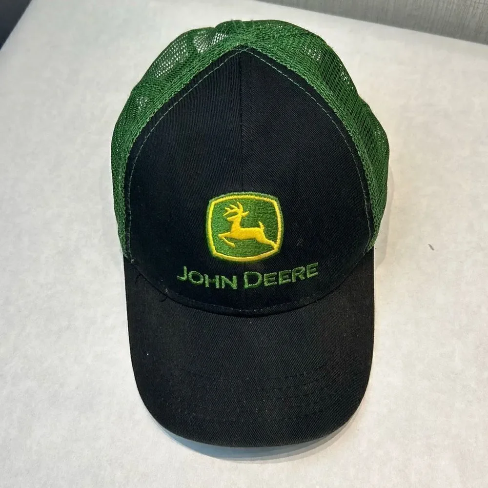 John Deere Kids Youth Toddler Hats Adjustable Snapback Mesh Trucker Set Lot of 3
